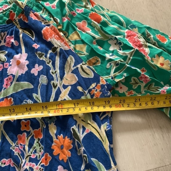 Anthropologie Floreat Floral Button Down Blouse size M oversized Lagenlook - Picture 5 of 12